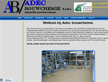 Tablet Screenshot of adecbouwchemie.be